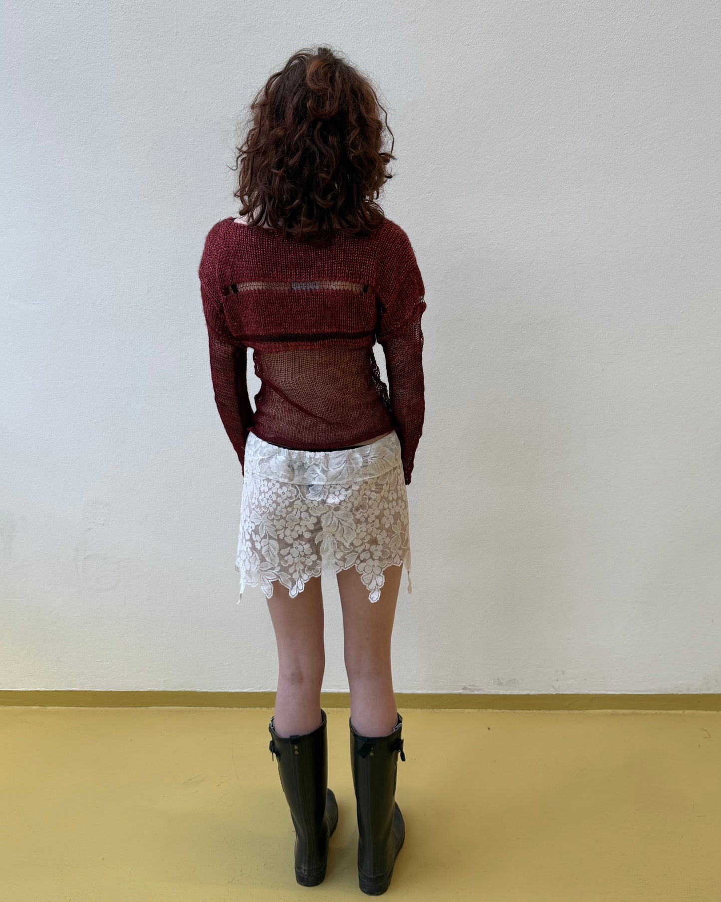 metallic longsleeve top