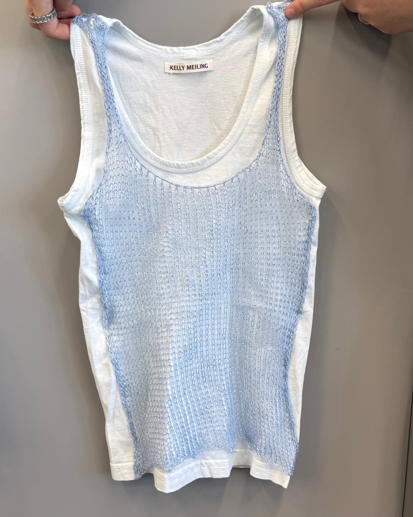 Layered knit tank