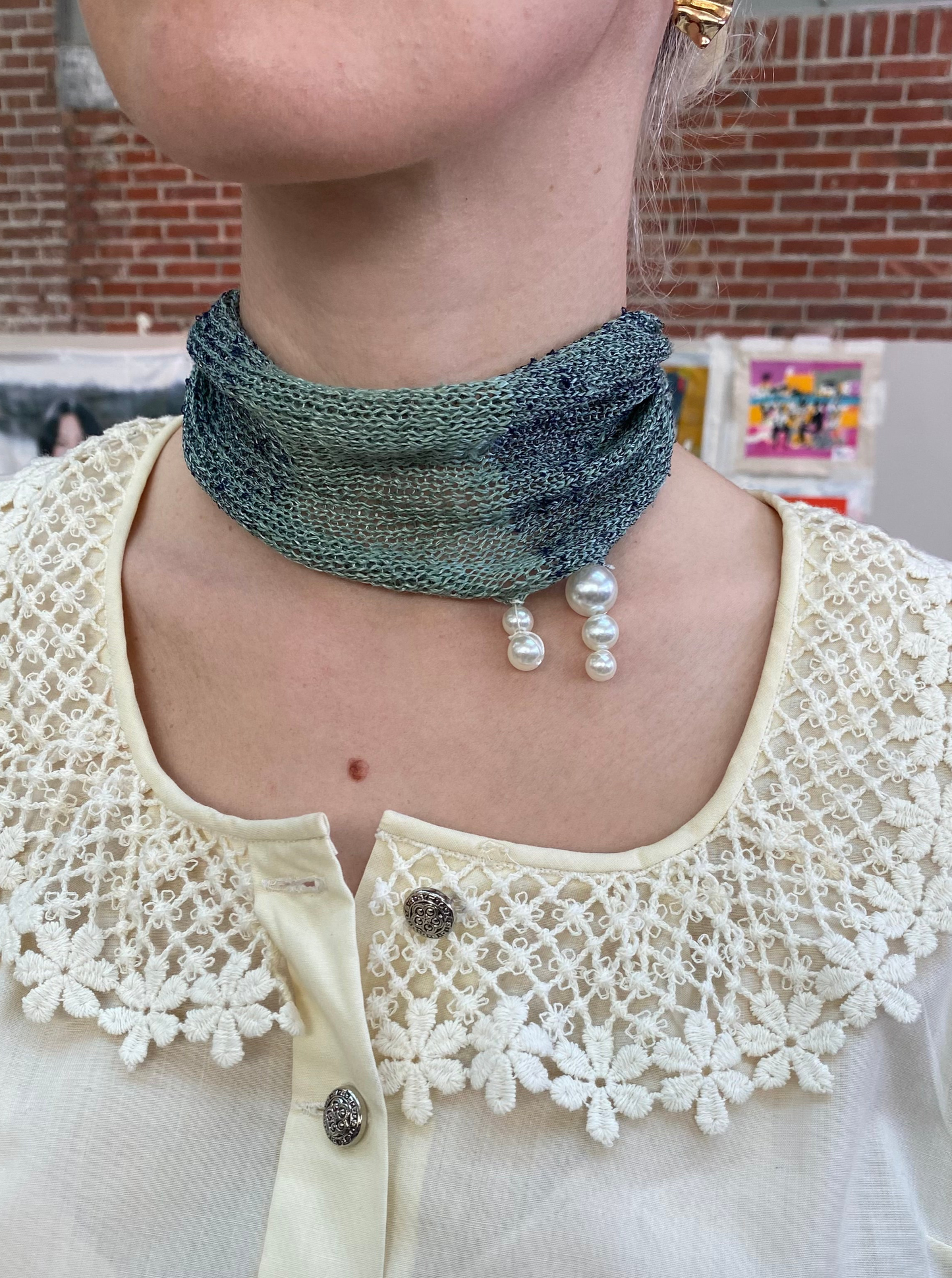 Scarf necklace