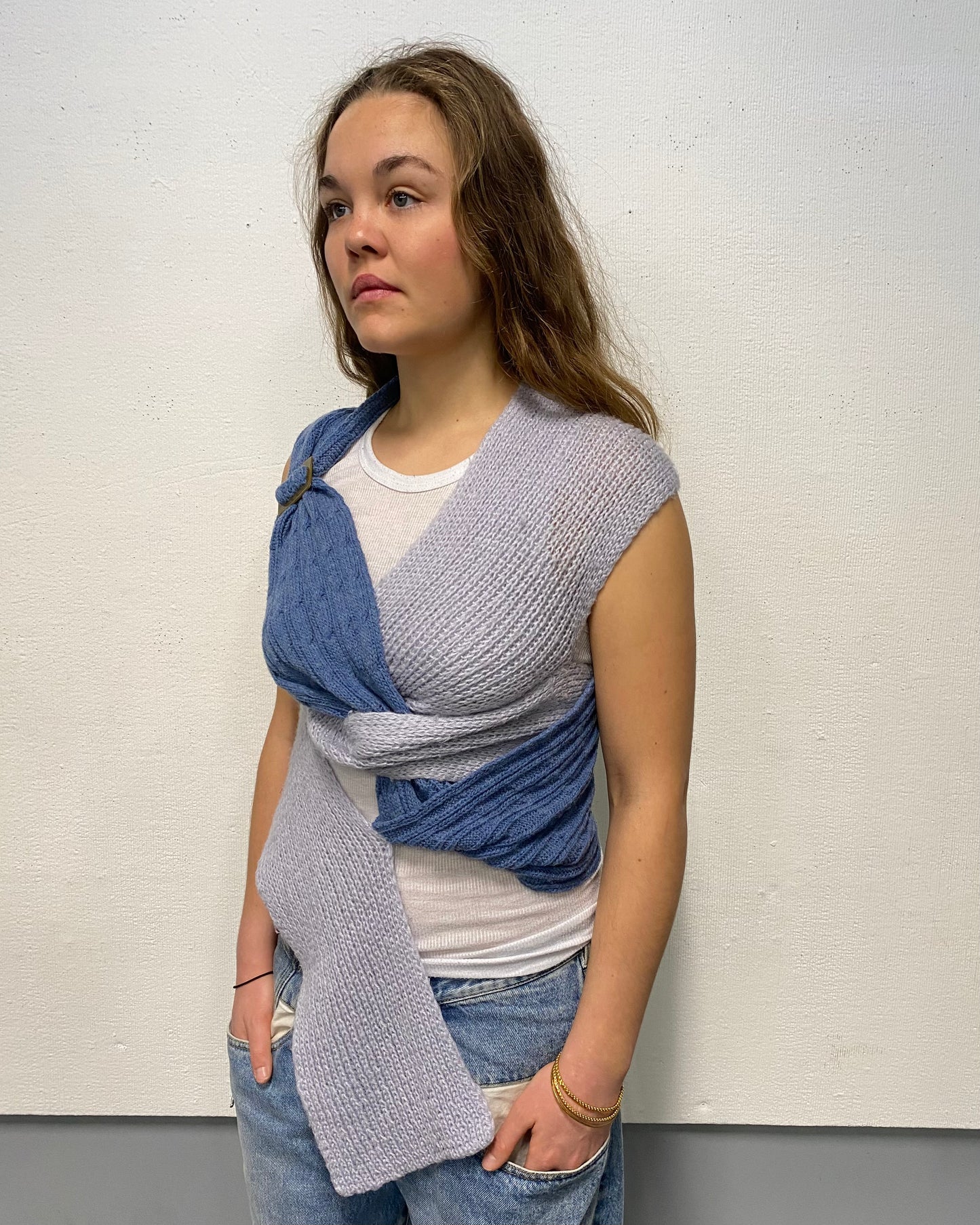 Twisted scarf tank