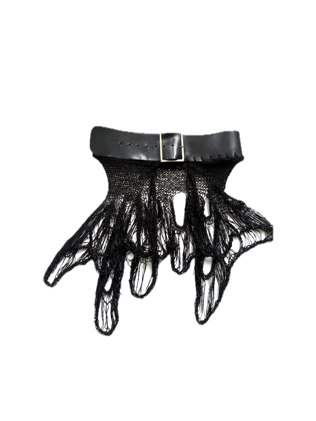Black belted skirt