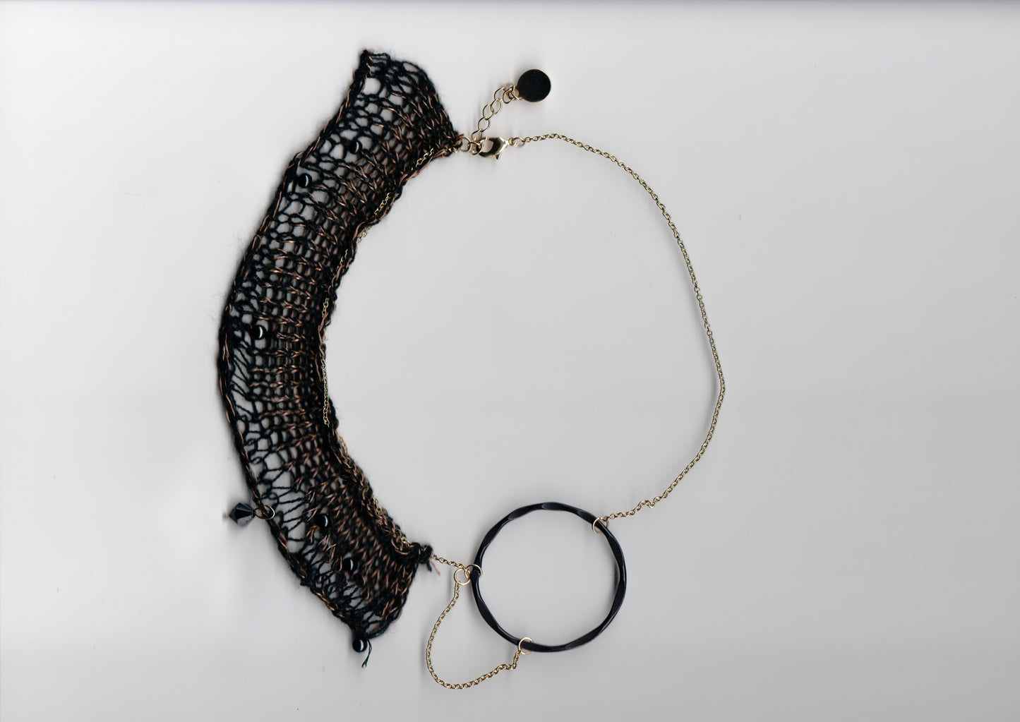 Asymmetrical circle necklace