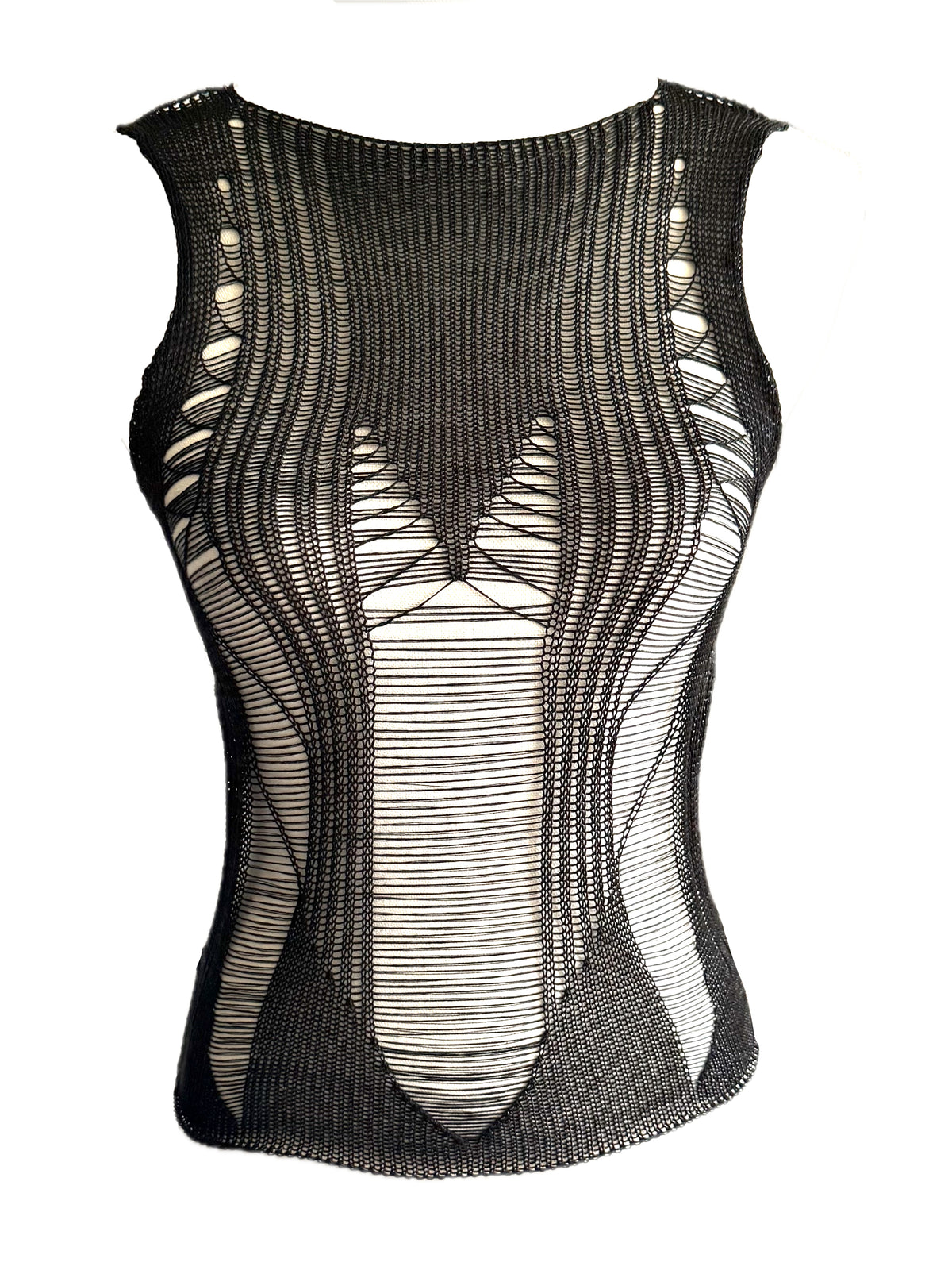 V knit tank